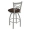 Holland Bar Stool Co 30" Swivel Bar Stool, Nickel Finish, Rein Coffee Seat 82030AN025 - alternate 4